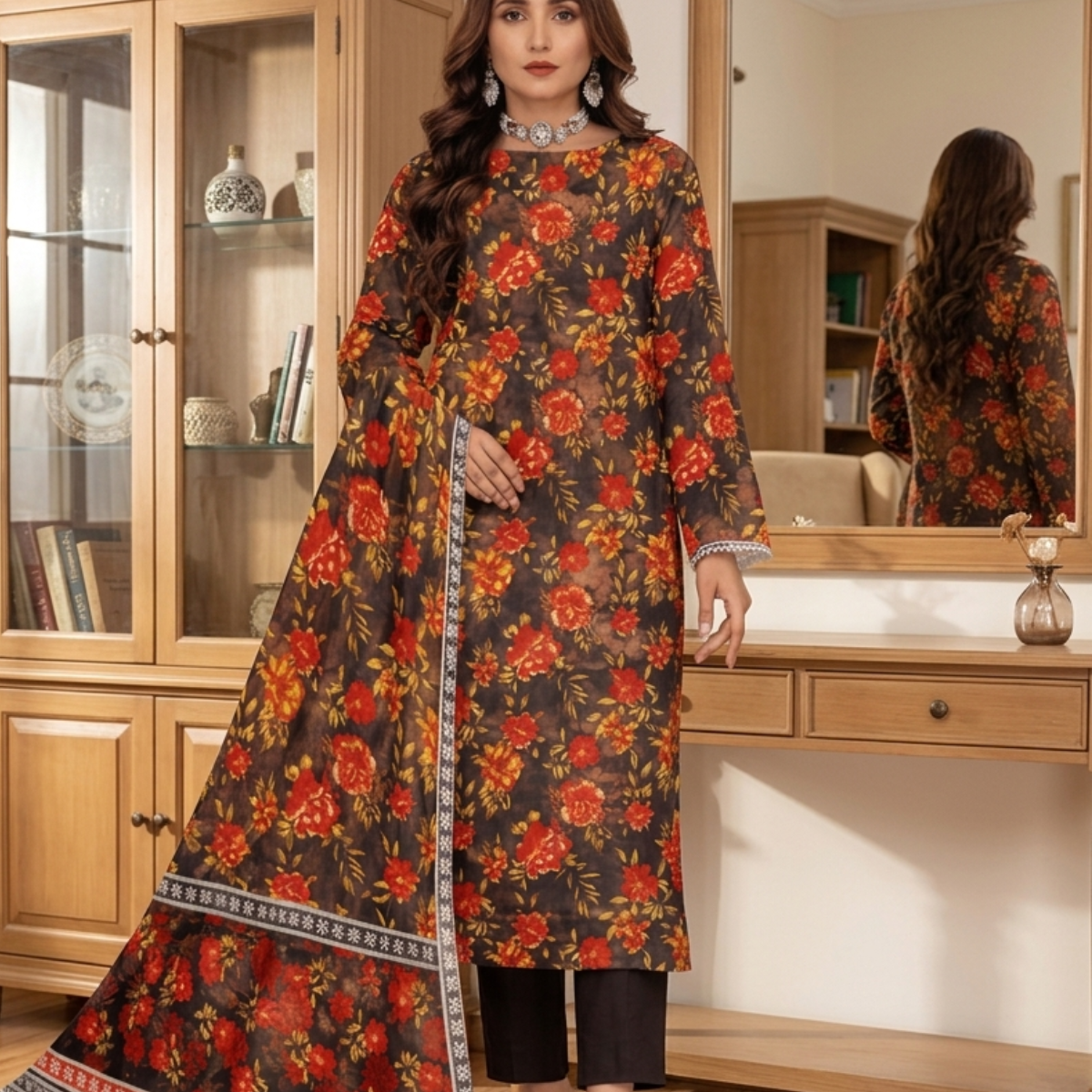 3 Piece Lawn Suit-Printed - Summer Collection
